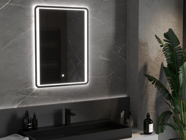 Mexen Zusa specchio da bagno retroilluminato 60 x 80 cm, LED 6000K, antiappannamento - 9808-060-080-611-00