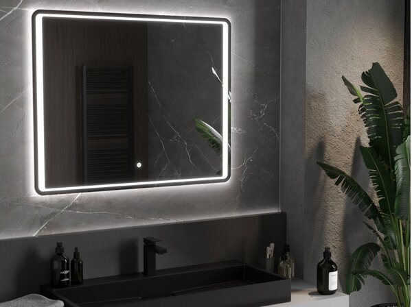 Mexen Zusa specchio da bagno retroilluminato 120 x 80 cm, LED 6000K, antiappannamento - 9808-120-080-611-00