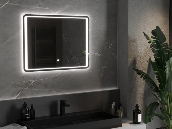 Mexen Zusa specchio da bagno retroilluminato 80 x 60 cm, LED 6000K, antiappannamento - 9808-080-060-611-00