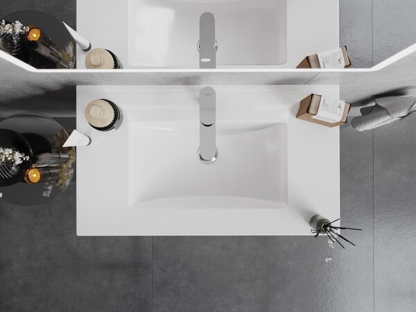 Mexen Atena lavandino incassato nel piano 80 x 46 cm, bianco - 25018000