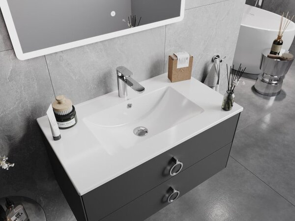 Mexen Atena lavandino incassato nel piano 80 x 46 cm, bianco - 25018000