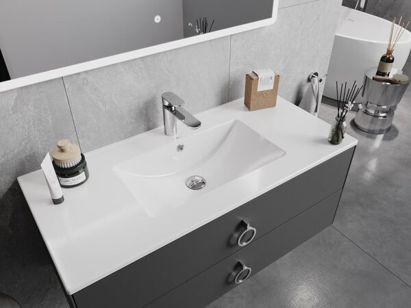 Mexen Atena lavabo da incasso in piano 101 x 46 cm, bianco - 25011000