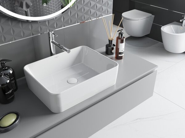 Mexen Catia lavabo da appoggio 48 x 37 cm, bianco - 21314800