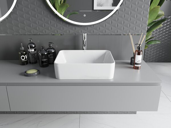 Mexen Catia lavabo da appoggio 48 x 37 cm, bianco - 21314800