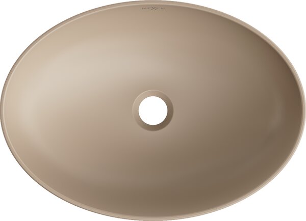 Mexen Cornelia lavabo da appoggio 50 x 37 cm, cappuccino opaco - 21885064