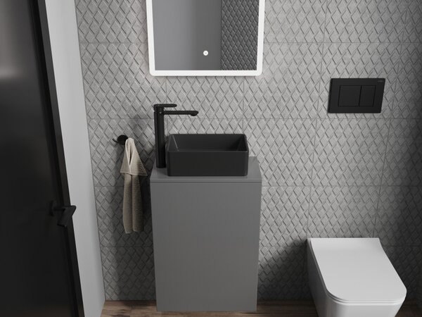 Mexen Nadia lavabo da appoggio 36 x 23 cm, nero opaco - 21613685