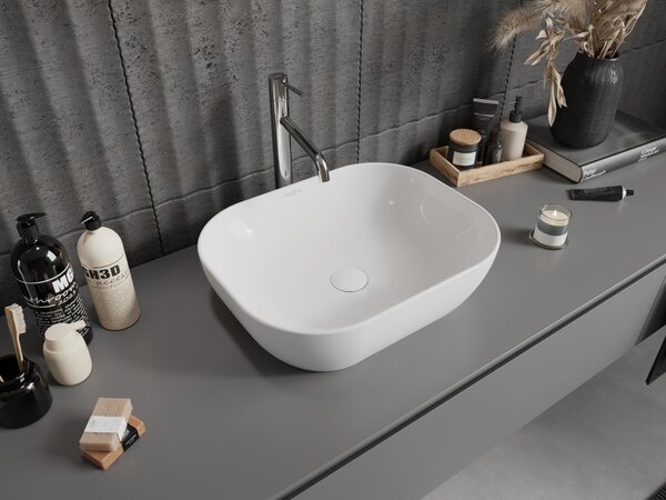 Mexen Rosa lavabo da appoggio 50 x 40 cm, bianco - 21095000
