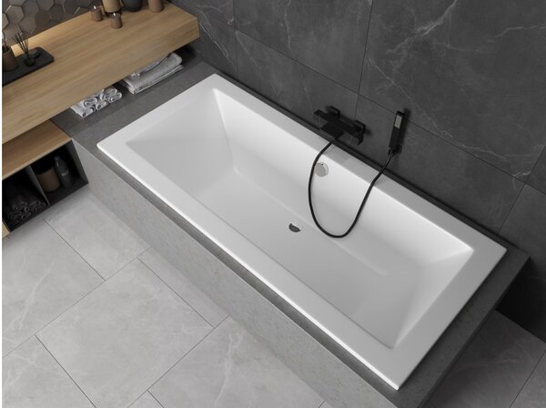 Mexen Cube vasca da bagno rettangolare 160 x 70 cm, bianca - 55051607000