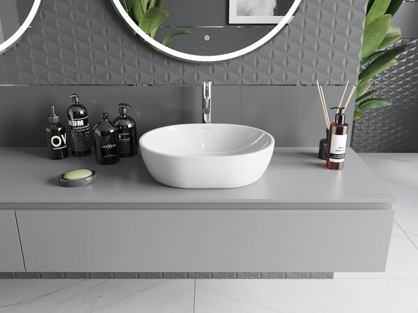 Mexen Viki lavandino da appoggio 48 x 35 cm, bianco - 21054800