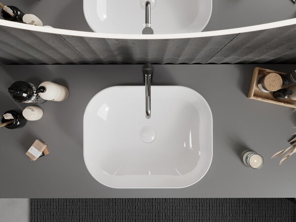Mexen Rosa lavabo da appoggio 50 x 40 cm, bianco - 21095000