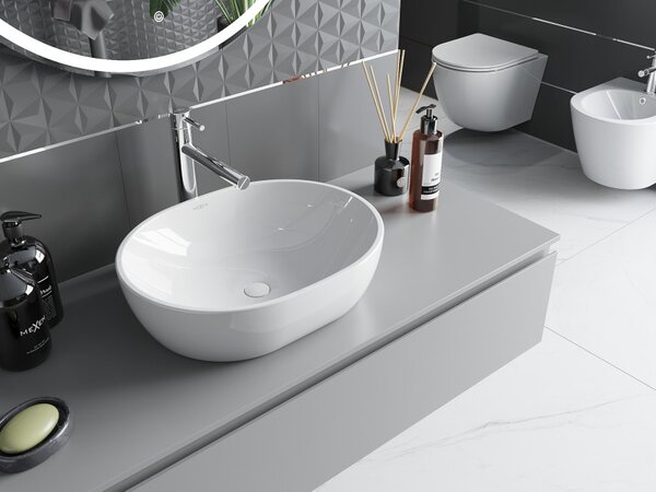 Mexen Viki lavandino da appoggio 48 x 35 cm, bianco - 21054800