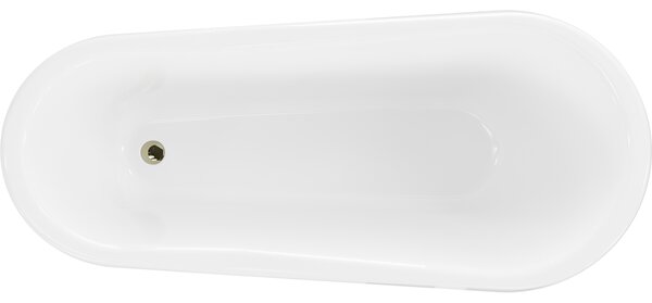 Mexen Retro vasca da bagno freestanding 170 x 75 cm, bianca, gambe dorate - 53251707500-50