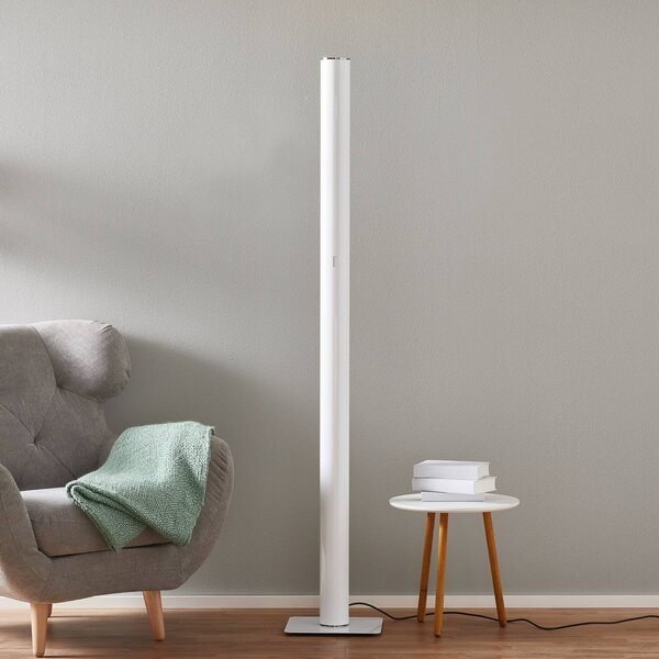Artemide Lampada da terra Ilio, dimmerabile, Bianco / Opale, Soggiorno / Sala da pranzo, Alluminio, Design, Lampada da terra