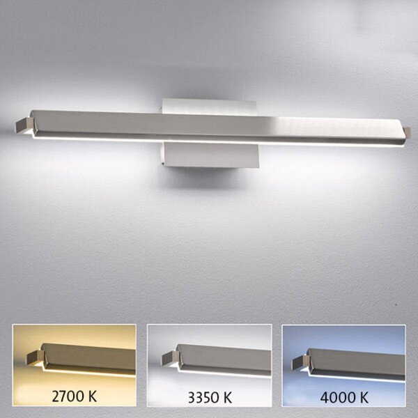FISCHER & HONSEL Applique da parete a LED Pare TW, dimmerabile, Alluminio / Grigio / Zincato, Soggiorno / Sala da pranzo, Metallo, Moderno, Applique a LED
