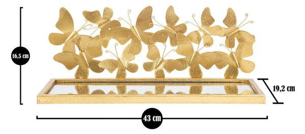 Comodino in oro Butterfly - Mauro Ferretti