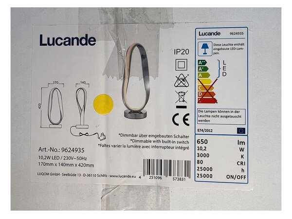 Lucande - Lampada da tavolo LED dimmerabile XALIA LED/10,2W/230V