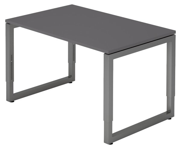 Bümö Scrivania Serie-R - Dimensioni: 120 x 80 cm, Decorazione: grafite, Struttura: grafite