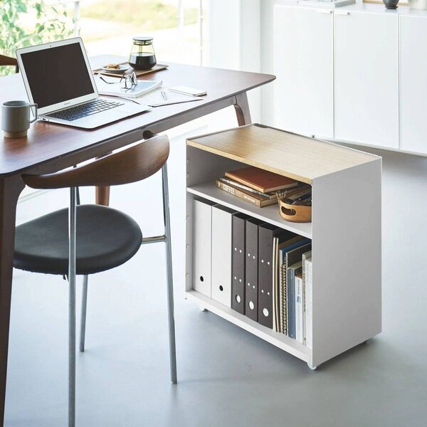 Carrello portaoggetti bianco in metallo 60x59x35 cm Tower – YAMAZAKI