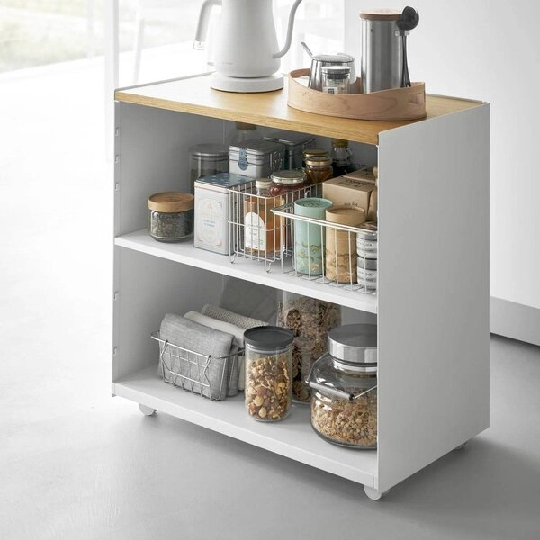 Carrello portaoggetti bianco in metallo 60x59x35 cm Tower – YAMAZAKI