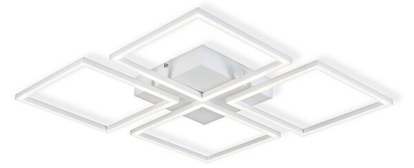 Top Lampada - Lampadario a plafone LED dimmerabile R4xLED/16,25W/230V quadrato bianco + +TC