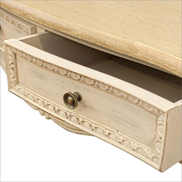 Tavolo consolle color crema 40x90 cm Clarisse – Bizzotto