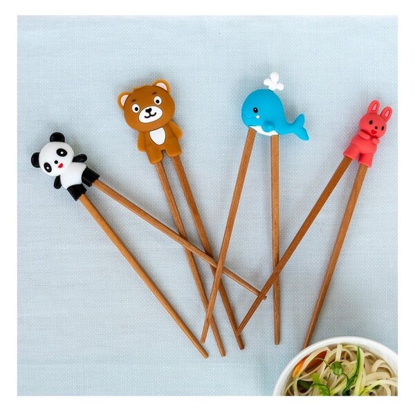 Bacchette da allenamento per bambini di colore naturale in legno Panda – Rex London