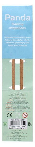Bacchette da allenamento per bambini di colore naturale in legno Panda – Rex London