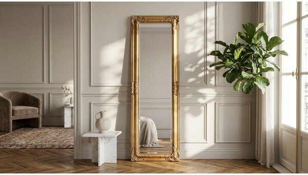 Specchio da parete con telaio in legno massiccio 42x132 cm Miro – Yes Everyday