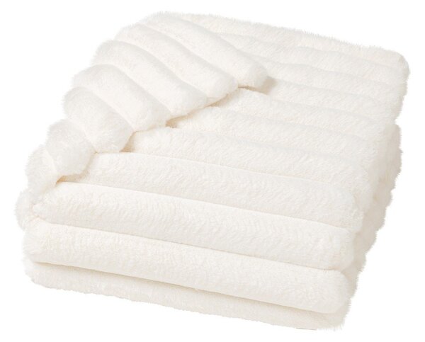 Coperta color crema in micropile 180x220 cm Boudoir – douceur d'intérieur