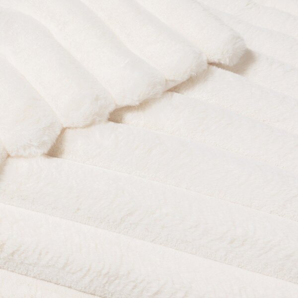 Coperta color crema in micropile 180x220 cm Boudoir – douceur d'intérieur