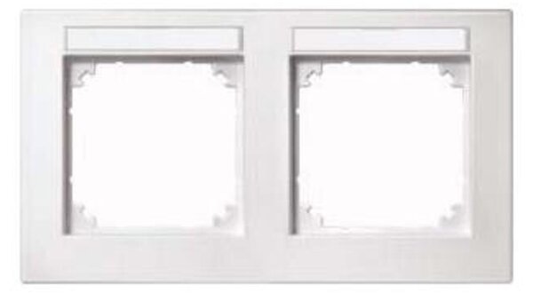 Cornice M-PLAN, con doppia superficie scrivibile, montaggio orizzontale, bianco polare