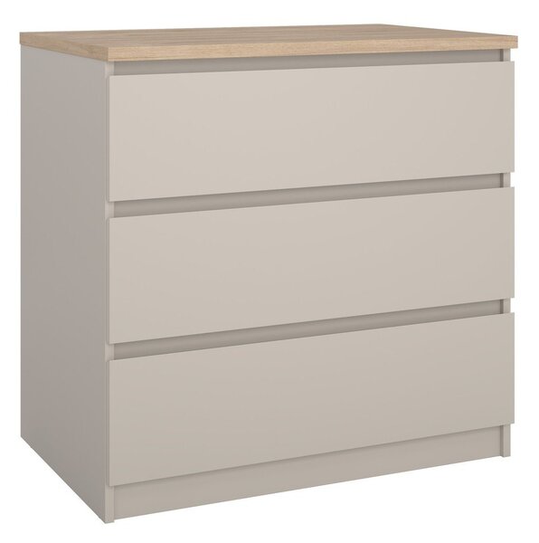 Cassettiera color crema 77x76x50 cm Naia – Tvilum