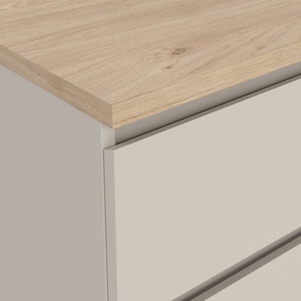 Cassettiera color crema 77x76x50 cm Naia – Tvilum