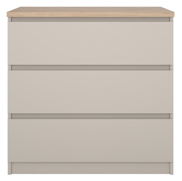 Cassettiera color crema 77x76x50 cm Naia – Tvilum