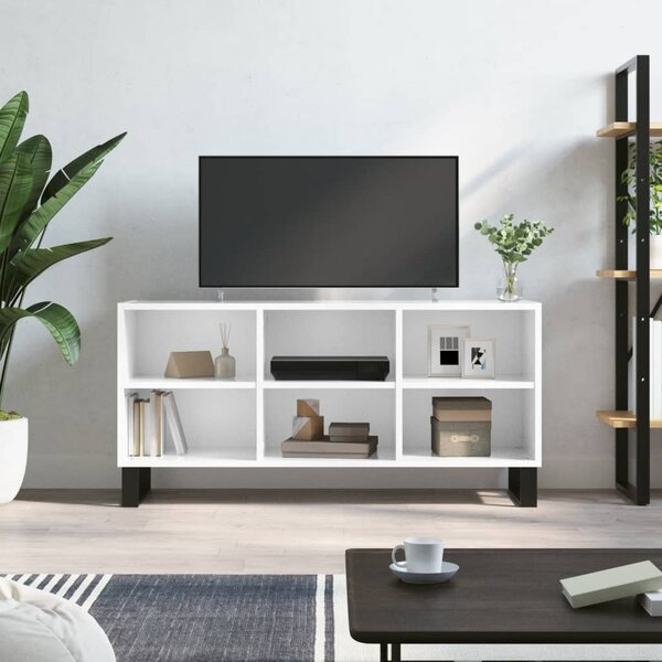 vidaXL Mobile Porta TV Nero 102x36x50 cm in Legno Multistrato