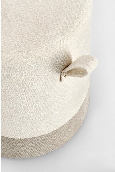 Poggiapiedi beige Deva – Bizzotto
