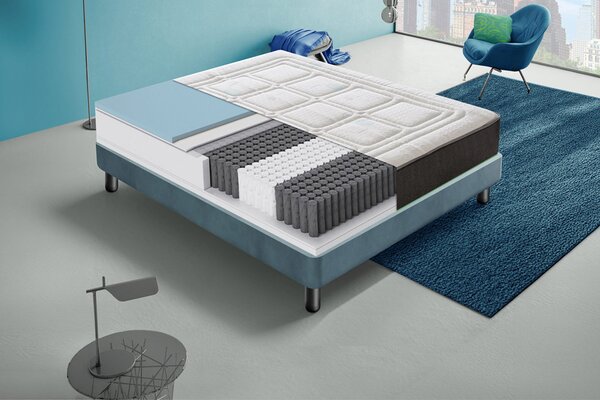 Picasso materasso a molle e memory foam 80x190 - Singolo (Standard)