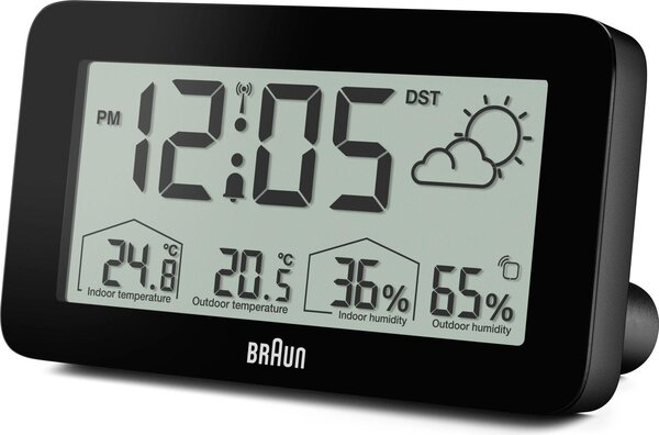 Stazione meteo radio Braun BC 13 BP DCF nero