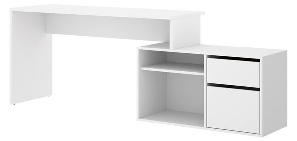 Scrivania ufficio bianca 139x92cm con 1 cassetto - Andor