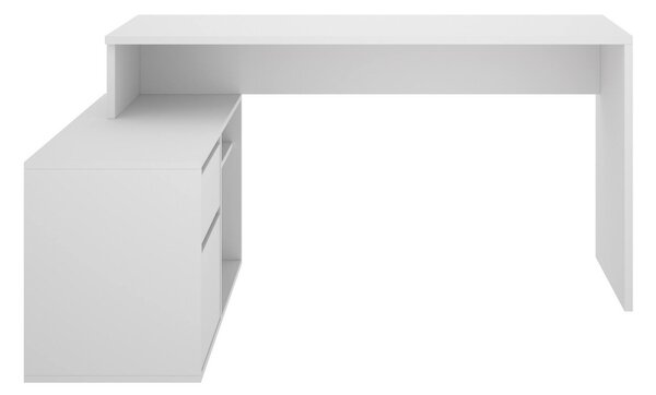 Scrivania ufficio bianca 139x92cm con 1 cassetto - Andor