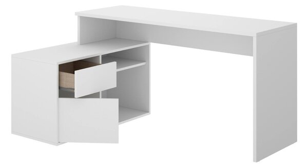 Scrivania ufficio bianca 139x92cm con 1 cassetto - Andor