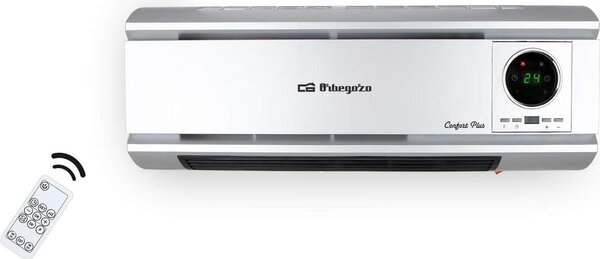 Ventilatore a soffitto da 2000 W con telecomando, pannello LED, colore argento
