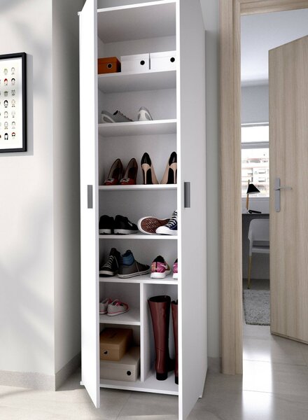Armadio bianco ante battenti 61x190h cm - Apro