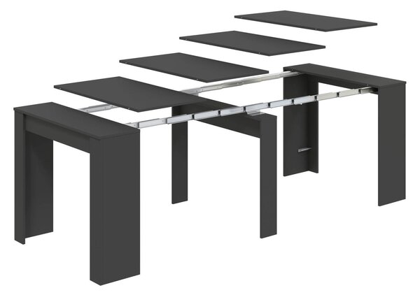 Consolle allungabile elegante 4-10 posti antracite - Abicitren