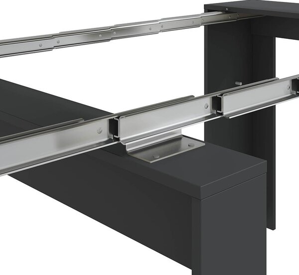 Consolle allungabile elegante 4-10 posti antracite - Abicitren