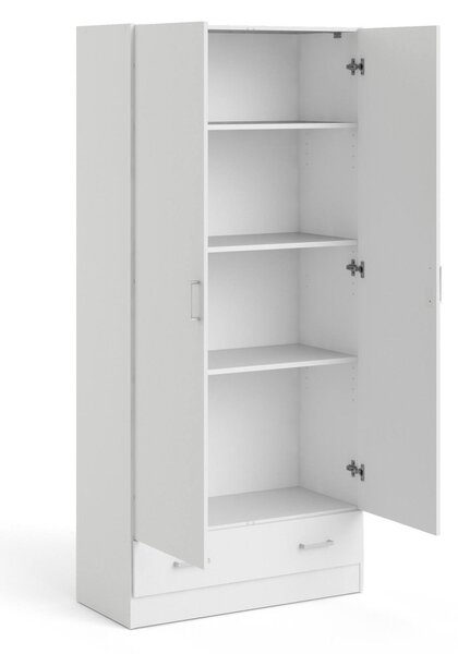 Armadio bianco con cassetto 79x170h cm - Amylya