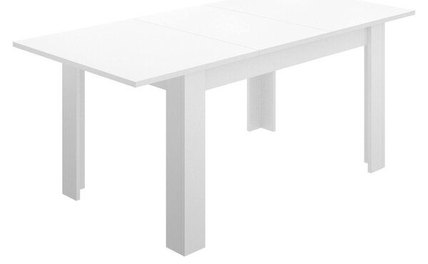Tavolo allungabile moderno 6-8 posti 140/190x90cm bianco lucido - Dencio