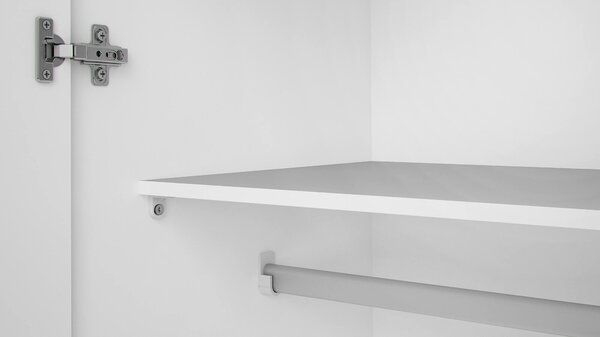 Guardaroba 2 ante\ bianco camera da letto 77x175h cm - Alibabba