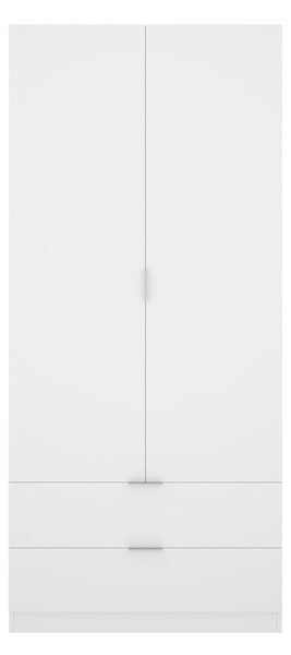 Guardaroba moderno bianco 81x184h cm - Anya