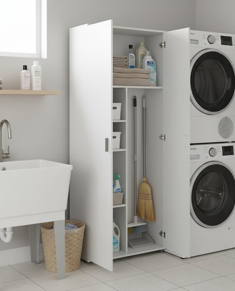 Armadio bianco cucina 78x190h cm - Arna